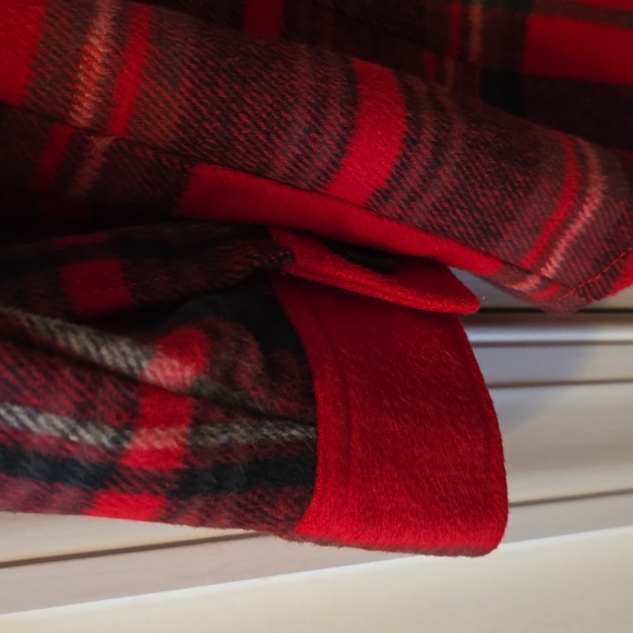 A.N.A BRAND WOMEN'S PLUS SIZE RED PLAID FRONT BUTTON JACKET COAT SIZE 0X - Picture 5 of 16